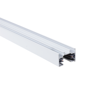 LEDlife SLIM 1 meter skinne for skinnespots - Hvit, 1-fase, komplett med tilkobling og endeplugg