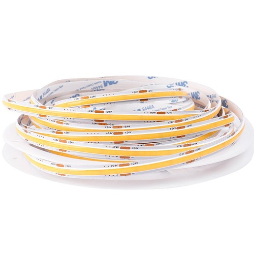 12W/m Dot-free COB-LED strip - 5m, IP20, 320 LED per meter, 24V, COB LED