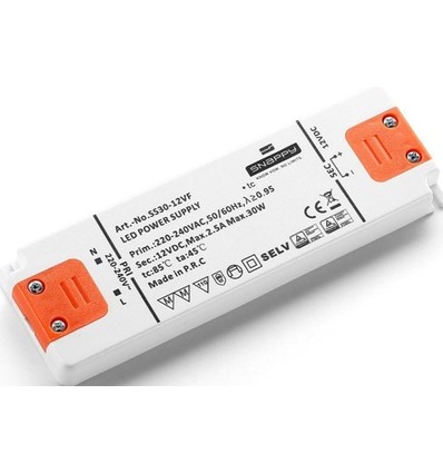 Snappy 50W / 12V DC strømforsyning - 4.17A, IP20 innendørs
