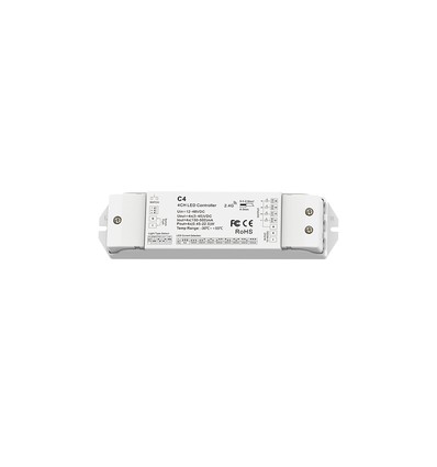 LEDlife rWave 21W 4-kanals driver - 12/24V inngang, 150-500mA, 10-42V, avlastning i begge ender