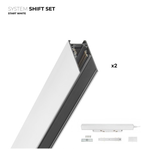 Outlet: SHIFT Startsett - 2 meter komplett, Hvit