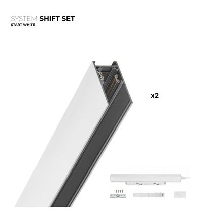 Outlet: SHIFT Startsett - 2 meter komplett, Hvit