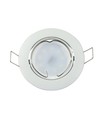 Downlight kit uten lyskilde - Høyde: Ø7,4 cm, Mål: Ø8,2 cm, Hvit, vælg MR16 eller GU10 fatning