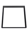 Ramme til 60x60 LED panel, sort - Samlesett, svart kant