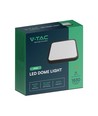 V-Tac 18W LED taklampe - 25 x 25cm, svart kant, inkl. lyskilde