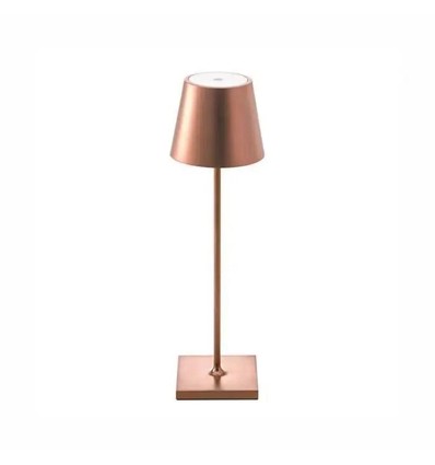 Oppladbar LED bordlampe Innendørs/utendørs - Bronse, IP54 utendørs, berøringsdimbar