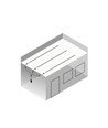 Troldtekt-skinne 60 cm for LED-striper - Innfelt, kan forlenges