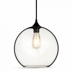 LED pendel Restsalg: V-Tac Pendellampe - globe, glass, Ø30 cm, E27