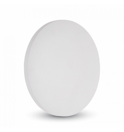 Outlet: 6W LED vegglampe - IP65 utendørs, rund, hvit, indirekte, inkl. lyskilde