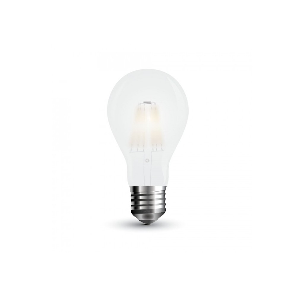 V-Tac 10W LED pære - Karbon filamenter, A67, mattert, E27 - Dimbar : Ikke dimbar, Kulør : Nøytral