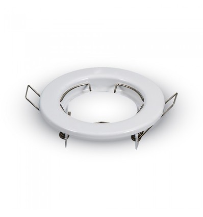 MR16 eller GU10 Downlight-sett - Uten lyskilde, blank hvit, Hull: Ø6,5 cm, Mål: Ø8 cm