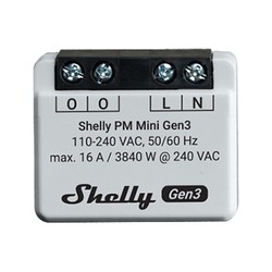 Shelly Shelly Plus PM Mini (GEN 3) - WiFI effektmåler uden relé (230VAC)