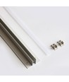 Troldtekt-skinne 120 cm for LED-striper - Innfelt, kan forlenges