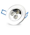 LEDlife 3W downlight - Hull: Ø7-8 cm, Mål: Ø8,4 cm, 4 cm høy, dimbar, 12V/24V