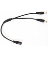 DC kabel splitter - Til LED strips, 5V-48V, svart