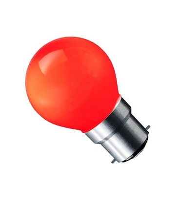 CARNI1.8 LED pære - 1,8W, rød, 230V, B22