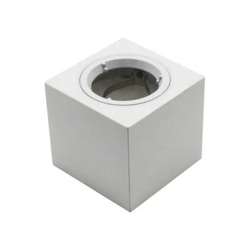 Gips påbygningslampe GU10 - Firkantet, uten lyskilde