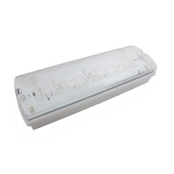 Nødlys LED V-Tac 4W LED exit skilt - Til veggmontering, 190 lumen, inkl. batteri og piktogrammer