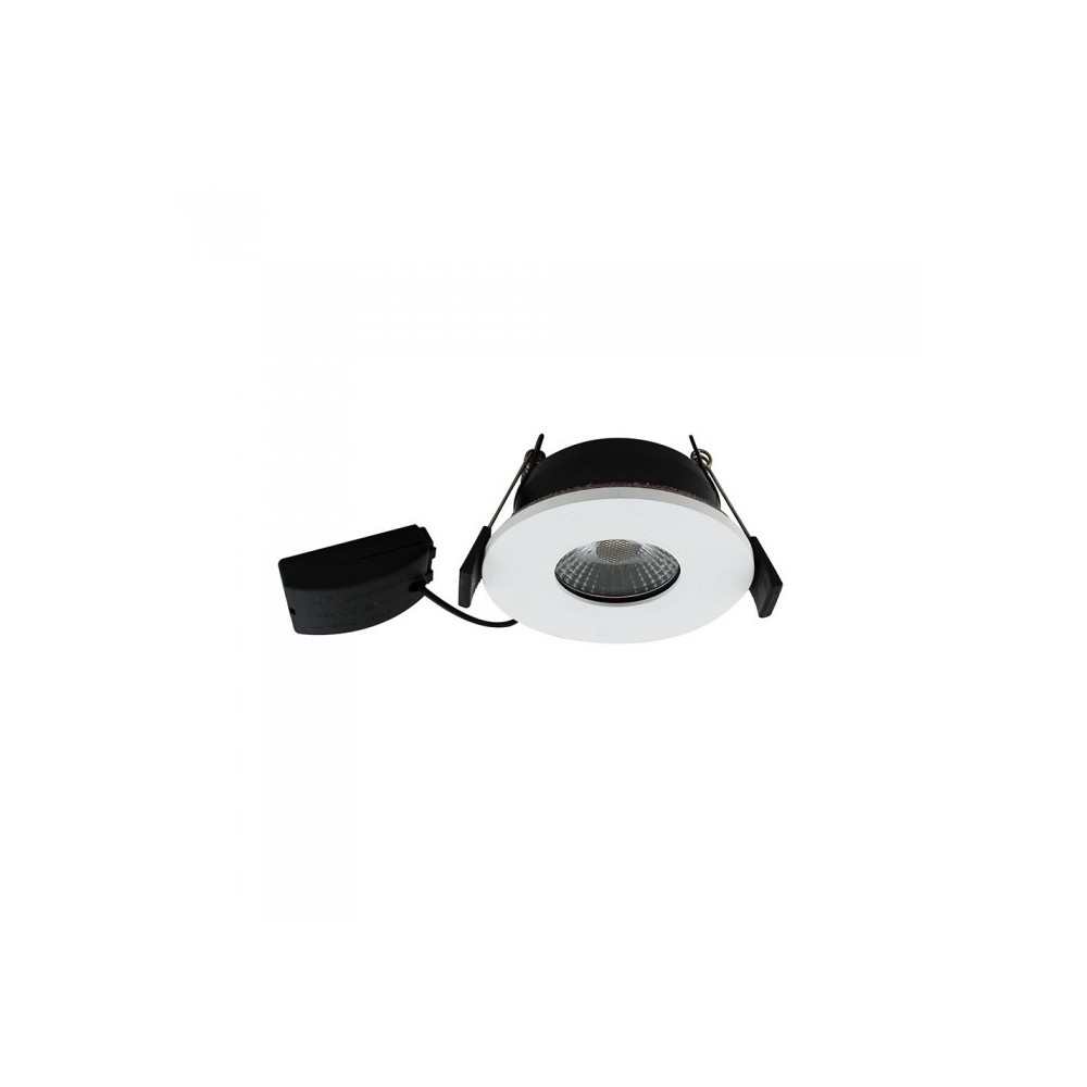 V-Tac 7W LED downlight - Hull: Ø7,2 cm, Mål: Ø8,5 cm, dimbar, 230V - Dimbar : Dimbar, Kulør : Varm