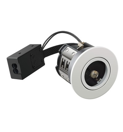 MR16 Downlight Inno88, 12V - Matt hvit, IP44, godkjent i isolasjon