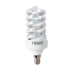 LED pærer Outlet: LED B5 Spiral, 11W, E14, 3000K