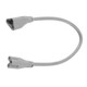 Outlet: 30 cm forlengerkabel - Hann-hunn plug, passer til LEDlife Easy-Grow