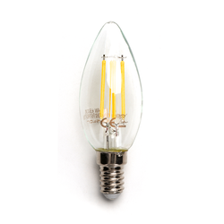  Outlet: LED filament pære C35 E14 4W - 2700K Klar