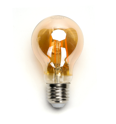 Outlet: LED Filament pære A60 E27 - 6W 2200K - Ravgul