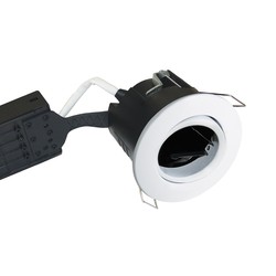 Utendørs downlights Nordtronic downlight - Hvit, IP44, utendørs