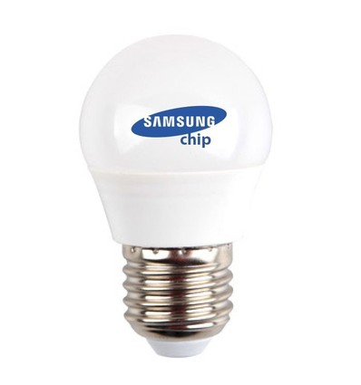 V-Tac 4,5W LED kronepære - Samsung LED chip, G45, E27