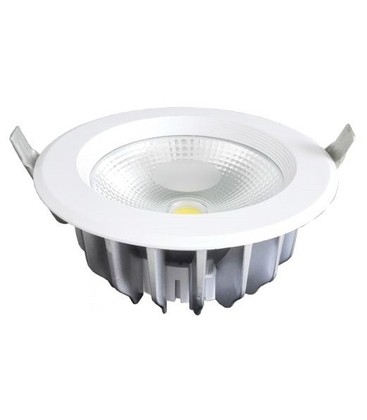 Outlet: V-Tac 10W LED downlight - Hull: Ø12 cm, Mål: Ø13,5 cm, 230V