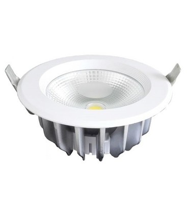 V-Tac 10W LED downlight - Hull: Ø12 cm, Mål: Ø13,5 cm, 230V