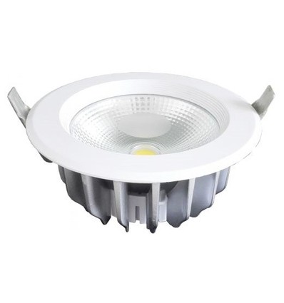 Outlet: V-Tac 10W LED downlight - Hull: Ø12 cm, Mål: Ø13,5 cm, 230V