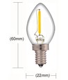 LEDlife 0,7W mini pære - Dimbar, 230V, E14