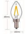 LEDlife 1W mini pære - Dimbar, 230V, E14