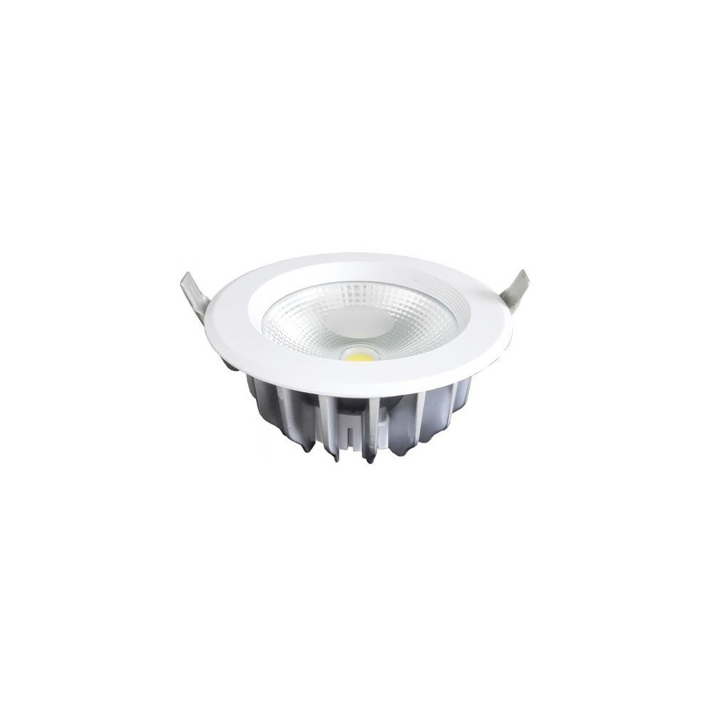 V-Tac 30W LED downlight – Hull: É20,7 cm, Mål: É22 cm, 230V – Dimbar : Ikke dimbar, Kulør : Varm