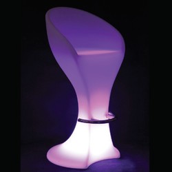 Hagelamper V-Tac RGB LED stol - Oppladbart, med fjernkontroll, 50x110x56 cm