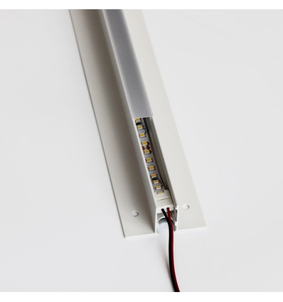 Troldtekt-skinne 60 cm for LED-striper - Innfelt, kan forlenges
