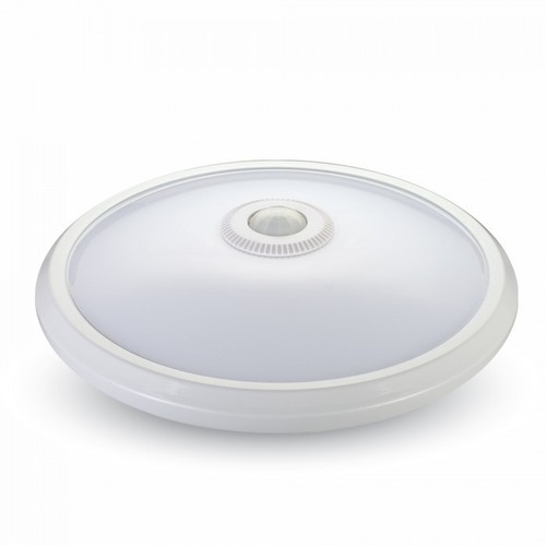 V-Tac 12W LED sensorlampe - Samsung LED chip, PIR sensor, IP20 innendørs, 230V, inkl. lyskilde