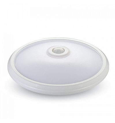 V-Tac 12W LED sensorlampe - Samsung LED chip, PIR sensor, IP20 innendørs, 230V, inkl. lyskilde