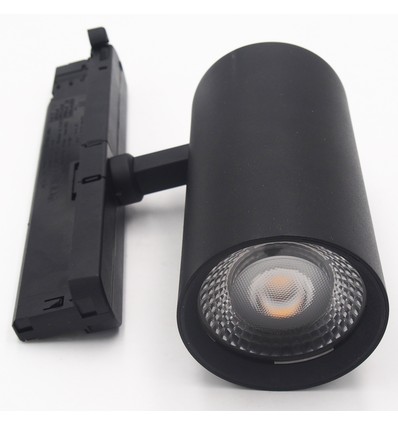 Outlet: Dimbar LEDlife svart skinnespot 28W - Flicker free, Citizen LED, RA90, 3-faset