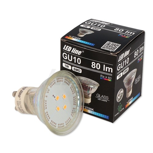 GU10 1W Grønn LED-spot
