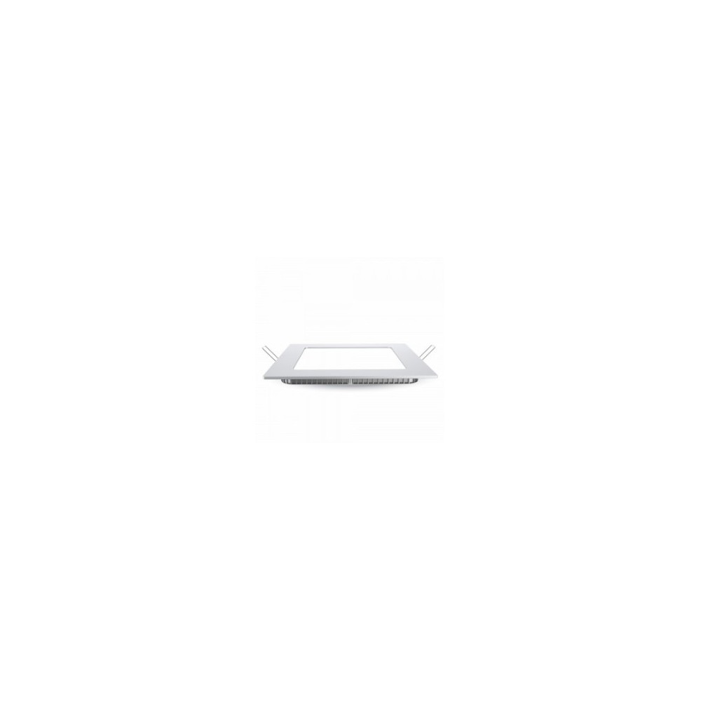 V-Tac 12W LED panel downlight - Hull: 16x16 cm, Mål: 17x17 cm, 230V, Samsung LED chip - Dimbar : Ved tilkjøp, Kulør : Nøytral