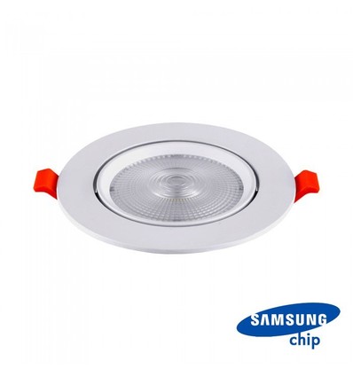 V-Tac 20W LED spotlight - Hull: Ø14,5 cm, Mål: Ø17 cm, 3 cm høy, Samsung LED chip, 230V