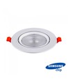 20W Ø17cm LED-spotlight - Hull: Ø14,5 cm, Mål: Ø17 cm, 3 cm høy, Samsung LED-chip