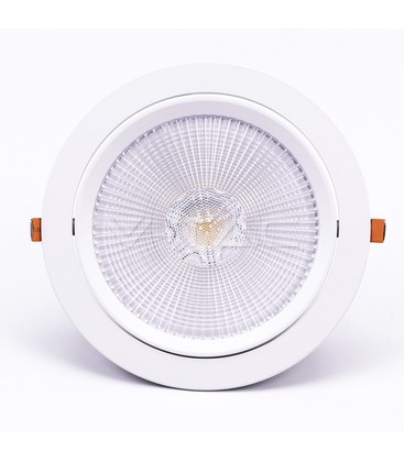 V-Tac 30W LED spotlight - Hull: Ø19,5 cm, Mål: Ø22,5 cm, 3 cm høy, Samsung LED chip, 230V