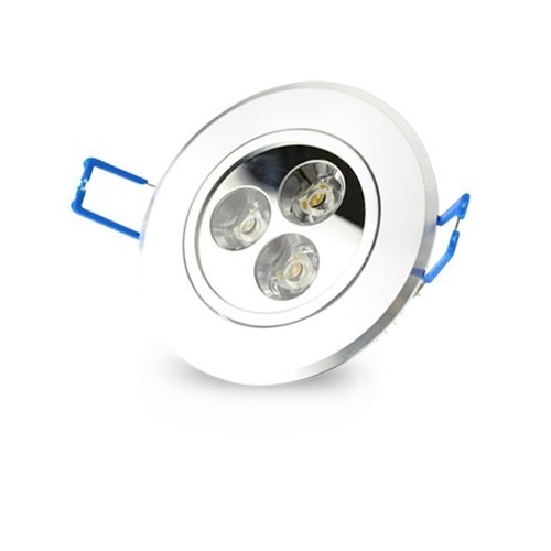 Outlet: 3W downlight - Hull: Ø6,6 cm, Mål: Ø8 cm, 4 cm høy, 24V