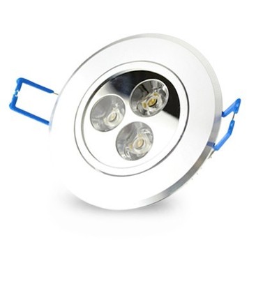 Outlet: 3W downlight - Hull: Ø6,6 cm, Mål: Ø8 cm, 4 cm høy, 24V