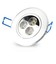 Outlet: 3W downlight - Hull: Ø6,6 cm, Mål: Ø8 cm, 4 cm høy, 24V