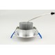 Outlet: 3W downlight - Hull: Ø6,6 cm, Mål: Ø8 cm, 4 cm høy, 24V